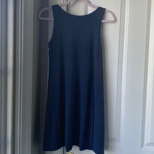 Blue Loft Tank Dress SP knot Tie Detail on back